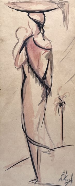 LEONARDO TORFS (École paraguayenne, 1927-2020) Aqu