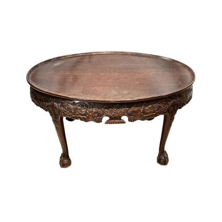 Table basse de salon anglaise de style Chippendale