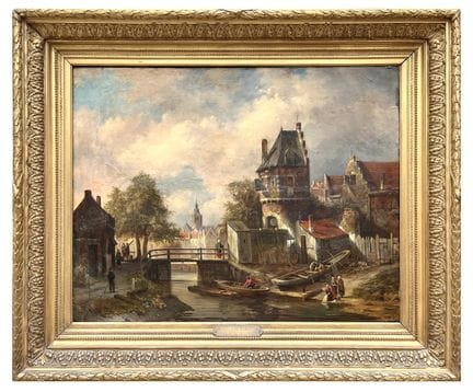 JACQUES CARABAIN (École belge, 1834-1933) Huile su