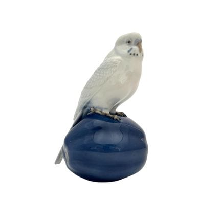 Sculpture danoise en porcelaine émaillée Royal Cop