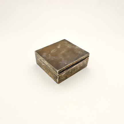 Tabatière de table en argent 925 ciselé, avec inté