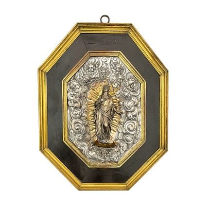 Relief de dévotion en argent du XIXe siècle XIXe s