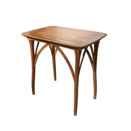 Table d'appoint Art nouveau, en chêne, avec un pla
