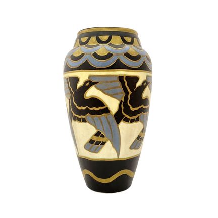 Vase Art déco belge réalisé par Léon Delfant pour 