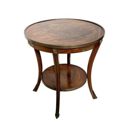 Table d'appoint ronde de style Empire, composée d'