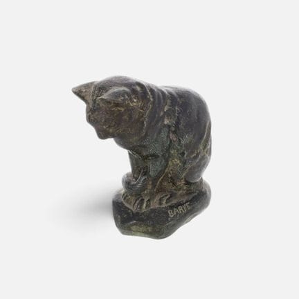 Según Antoine-Louis BARYE (1795-1875)
Gato sentado
