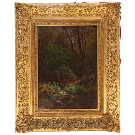 弗朗索瓦·路易·弗朗索瓦（1814-1897）
林间风景
布面油画
署名
64 × 46 厘米