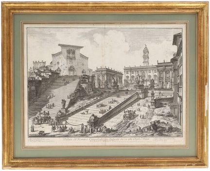 Según Giovanni PIRANESI
Vista del Campidoglio roma