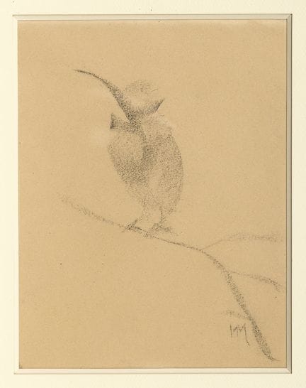 Henri MICHAUX. [Der Vogel, der verschwindet]. Ohne