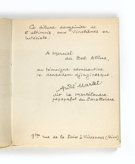 André MARTEL.
La Djingine du Théophélès avec les “