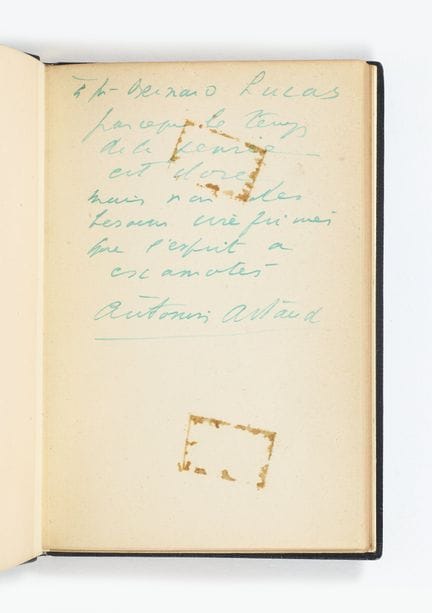 Antonin ARTAUD. Lettres de Rodez. Paris, GLM, 1946