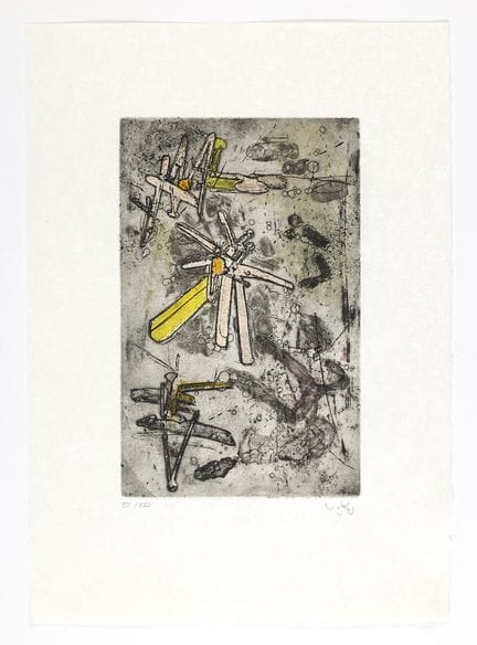 Henri MICHAUX. „Droites libérées“.
Gedicht zu vier