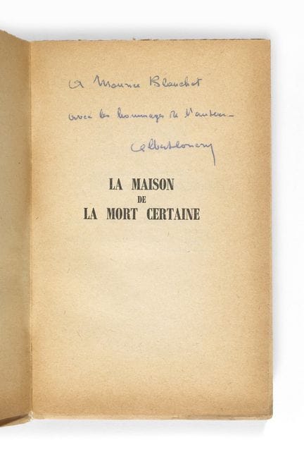 Albert COSSERY. La Maison de la mort certaine.
Par