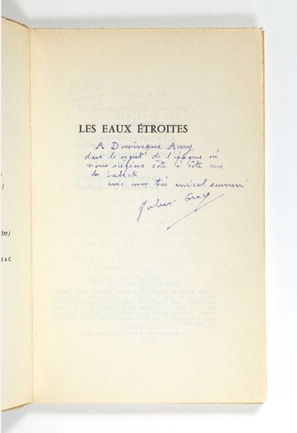 Julien GRACQ. Lettrines. [Joint, du même :] Lettri