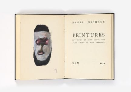Henri MICHAUX. Pinturas. Siete poemas y dieciséis 