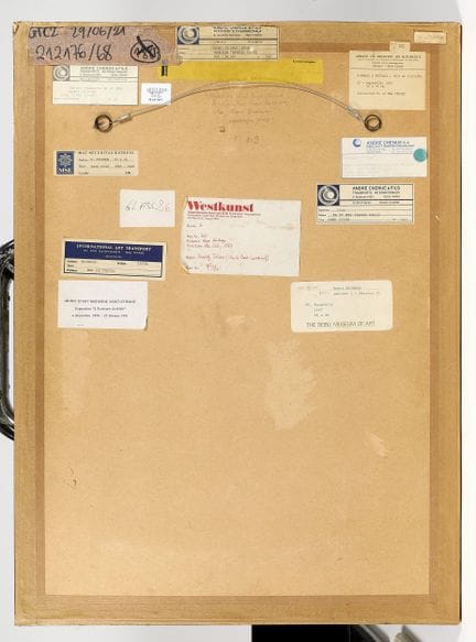 Henri MICHAUX. Ohne Titel [1946–1948]. Original-Aq