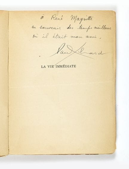 Paul ÉLUARD. La Vie immédiate. Paris, Éditions des