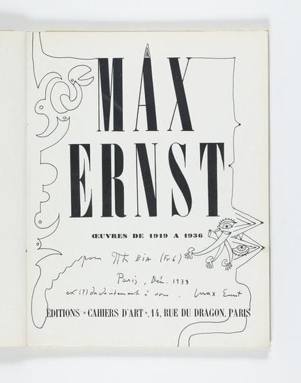 [Max ERNST]. Max Ernst. Œuvres de 1919 à 1936.
Par