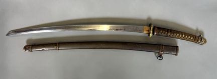 A 1938-model shin-gunto-style katana, Type 98, wit