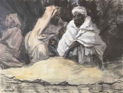Pierre-Paul EMIOT (1887–1950)
"Arab Merchant in Fe