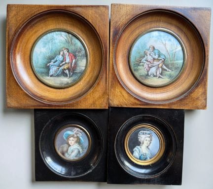 20th-Century School,
Set of four miniatures compri