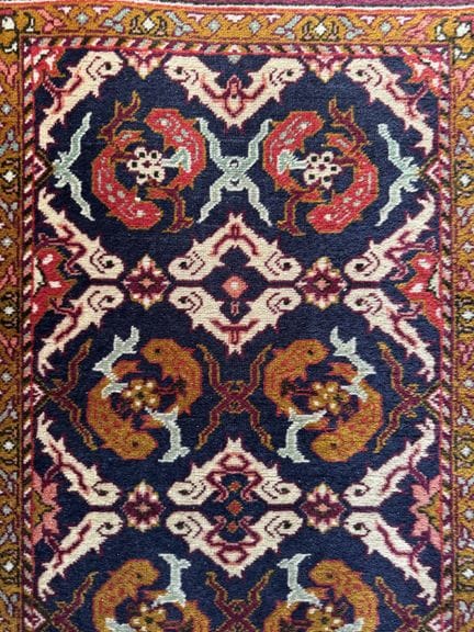 Turkmen Rug (warp, weft, and pile in wool)
Turkmen