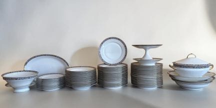 LIMOGES
Part of a porcelain dinner service featuri
