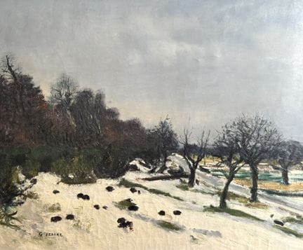 Gaston SEBIRE (1920–2001)
Snow at Les Authieux
Oil
