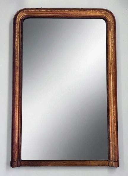 Louis-Philippe mirror made of wood and gilded stuc