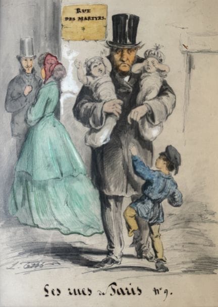 L TOBB (19th) 
"The Streets of Paris No. 9," Rue d