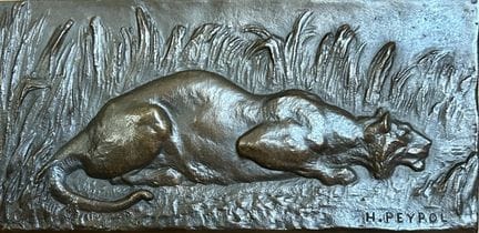 Hippolyte PEYROL (1856–1929)
Lioness
Bronze plaque