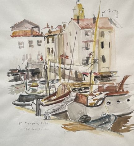Ecole XXème
Saint-Tropez, 1971
Watercolor on paper