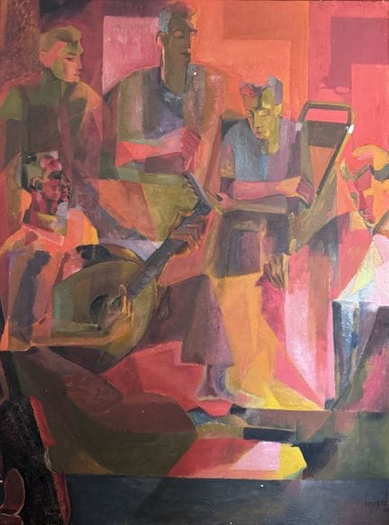 Mohamd BOUZID (1929–2014)
The Zither Player, 1958

