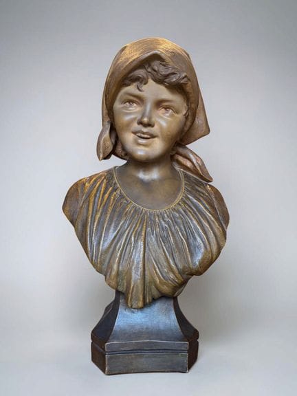 BORTONE (1844–1938)
Bust of a Young Peasant Girl
G