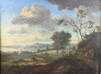 18th-Century Dutch School
Peasants and Dogs on a C