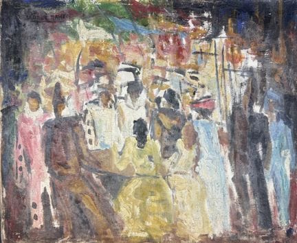 Sadi DE MAHEO (20th century)
The Ball
Oil on canva