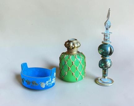 Set of three 19th-century decorative objects, incl