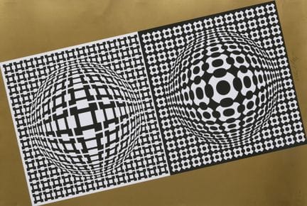 Victor VASARELY (1906-1997) 
Violino, 1982
Serigra