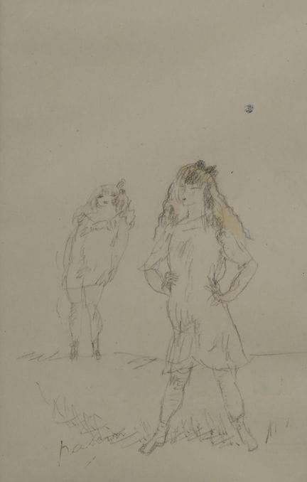 Jules PASCIN (1885–1930)
Zwei junge Mädchen, am We