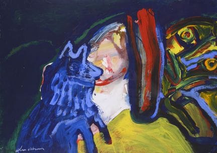 本特·林德斯特伦（1925-2008）
无题
纸本丙烯画，左下角签名
高 75 厘米 - 宽 106