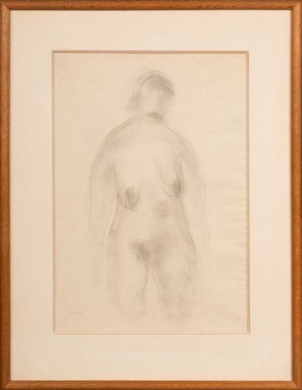Jean FAUTRIER (1898–1964)
Stehender Akt
Zeichnung 
