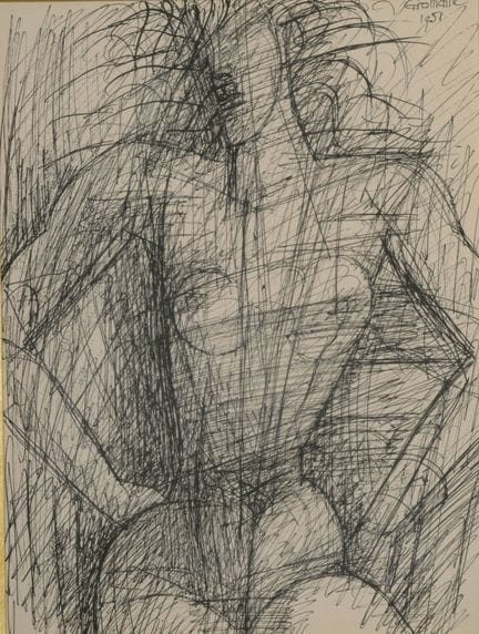 Marcel GROMAIRE (1892–1971)
Akt (Brustbild), 1951
