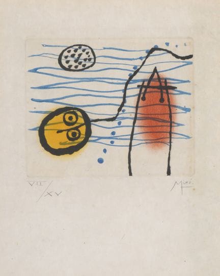 Joan MIRO (1893–1983)
Plate II, from the series *L