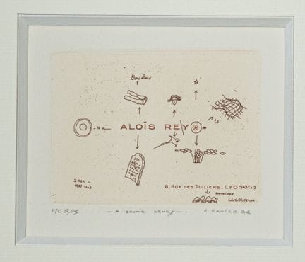 菲利普·法维耶（1957-2026）
无题（阿洛伊斯·雷）
蚀刻版画，右下角边框处签名并注明创作日期