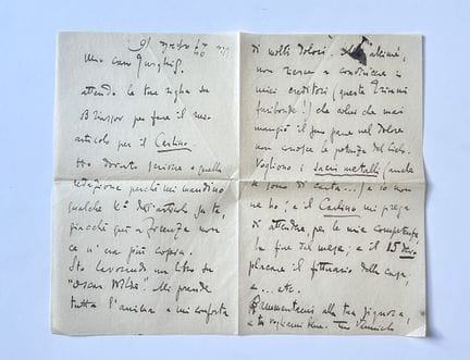 Giuseppe VANNICOLA (1876–1915)
Autograph auf Itali
