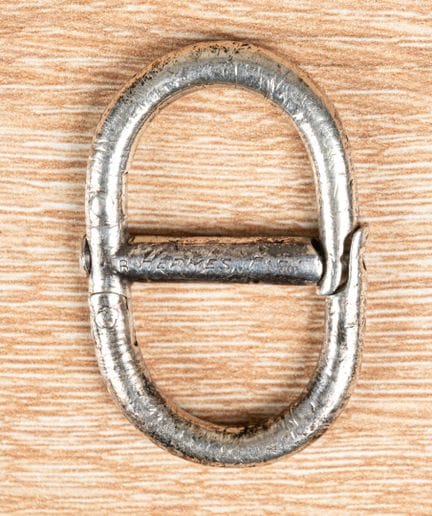 HERMES
Silver keychain, signed 
Weight: 22.3 g - L