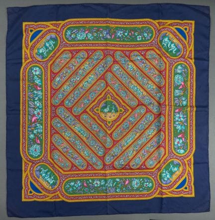 HERMES Paris 
Silk twill carré with a print titled