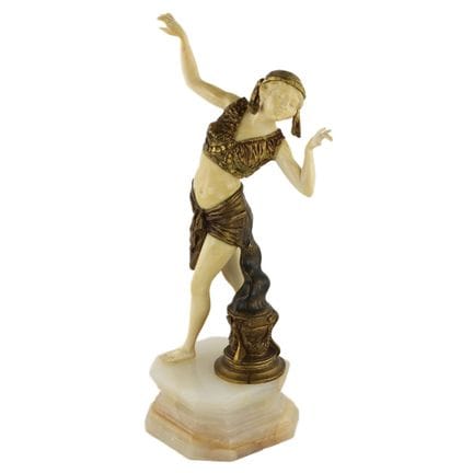 ART DECO
SALAMMBÔ. SCULPTURE CHRYSÉLÉPHANTINE DE S