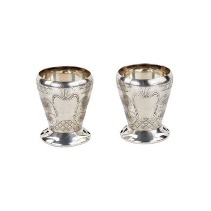 MOSCOW JEWELLERY ARTELS
PAIRE DE PETITS VERRES À V