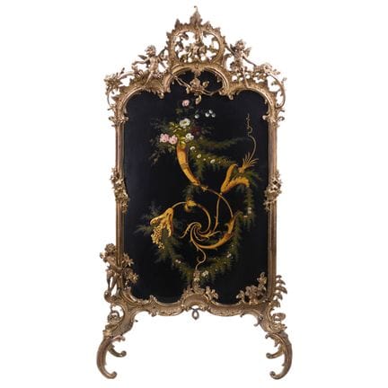 ÉCRAN DE CHEMINÉE EN STYLE NÉO ROCOCO. EISENWERK L